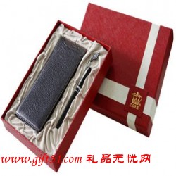 真皮西裝夾套裝 帶金屬筆 辦公商務禮品