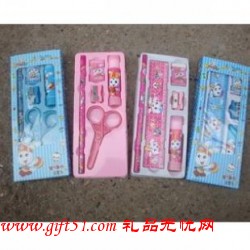 學(xué)生小禮品定制,帶剪刀小號文具套裝定做