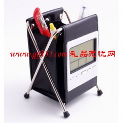 皮質(zhì)萬年歷筆筒/萬年歷收納架