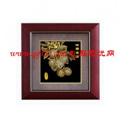 廣州嶺南金荔金箔畫(huà)擺件